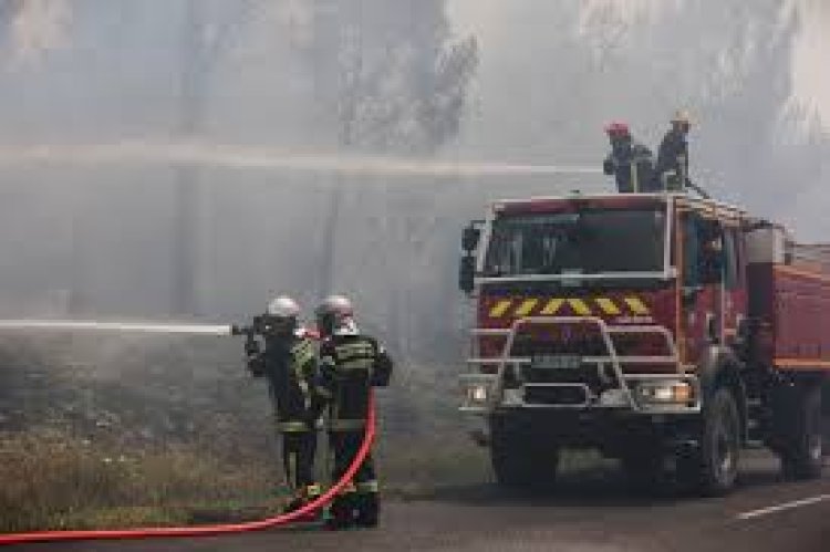 कठूमर उपखंड क्षेत्र के ग्राम दूधेरी में किसानों के रखें चारे व ईंधन में लगी आग: दमकल ने पाया काबू