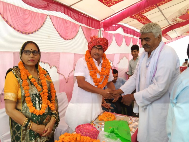 नारायणपुर तहसीलदार का सेवानिवृत्ति समारोह हुआ आयोजित: राजस्थानी साफे की दिखी झलक