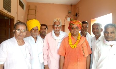 अलवर ब्राह्मण महासभा के संयुक्त सचिव पद पर विजयी मीनेश तिवारी का किया स्वागत