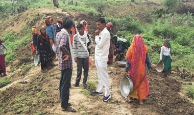 सरपंच प्रतिनिधि ने किया नरेगा का औचक निरीक्षण