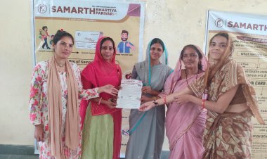 समर्थ भारतीय परिवार द्वारा सहायक व सखियों को दिया न्युक्ति पत्र