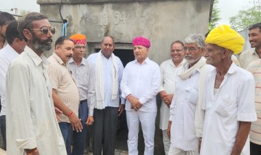 मकराना विधायक मुरावतिया ने ग्राम छपारा में किया ड्रेनेज पंपसेट का शुभारंभ