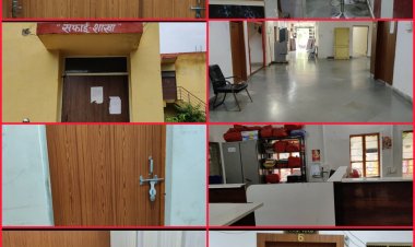 अंता कस्बे में अंधेरी नगरी कहावत नहीं हकीकत:नगरपालिका कार्यालय मे कर्मचारी नदारद