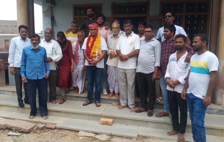तखतगढ़ में प्रदेश सचिव भूराराम सीरवी का स्वागत