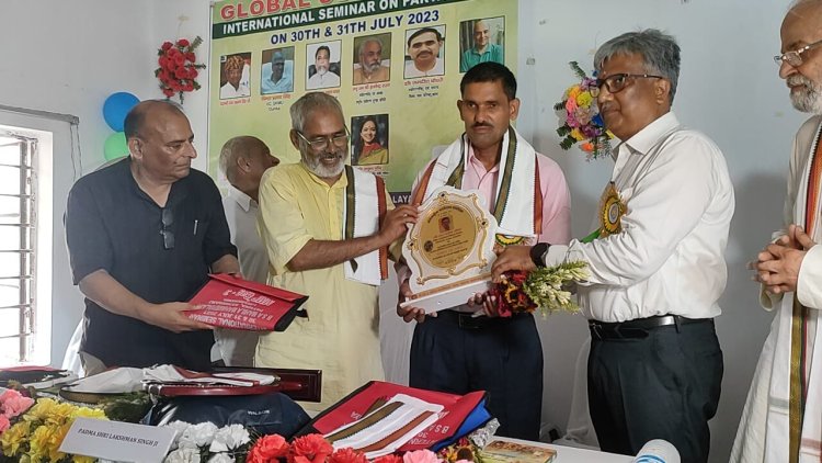 राम भरोस मीणा पर्यावरण रत्न सम्मान से सम्मानित हुए