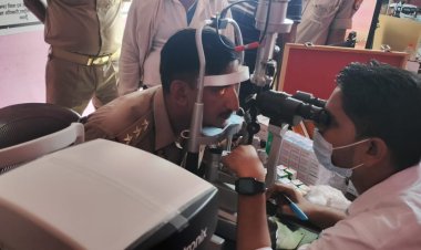 कोतवाली दातागंज परिसर में हुआ नेत्र शिविर का आयोजन