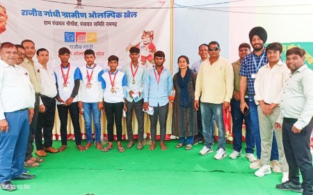 राजीव गांधी ग्रामीण ओलंपिक खेलों का हुआ समापन