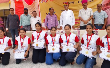 खेलों से आपस में भाईचारा-प्रेम बढ़ता है व नेतृत्व करने की क्षमता का विकास होता है- पूर्व प्रधान मेवाड़ा