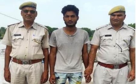 कट्टे का भय दिखाकर वारदात करने की फिराक में घुम रहे आरोपी को देशी कट्टा 315 बोर सहित किया गिरफ्तार