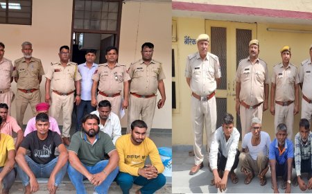 खैरथल-तिजारा जिले में एरिया डोमिनेंस विशेष अभियान के तहत 45आरोपी गिरफ्तार