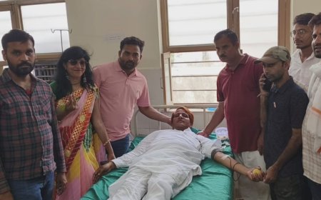 रक्तदान करना देश की सच्ची सेवा -डॉ श्यामसुंदर मीना