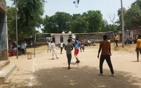 ब्लॉक स्तरिय राजीव गांधी ग्रामीण ओलंपिक खेलों के दूसरे दिन खिलाड़ी और अध्यापक पेयजल के लिए भटकते आए नजर:खेलो मे हुए विवाद