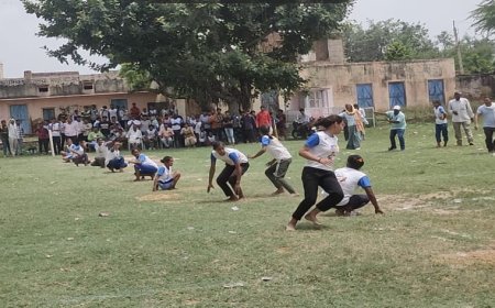 ब्लॉक स्तरीय राजीव गांधी ओलंपिक खेल 2023 के अंतर्गत ब्लॉक वैर  में   तीन ग्राउंडों पर कराई जा रही प्रतियोगिता