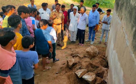 धन के लालच में सूरमा बाबा की खोदी प्राचीन छतरी