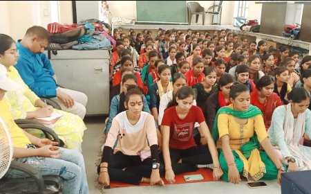 महाविद्यालय में आयोजित हुआ ध्यान योग शिविर