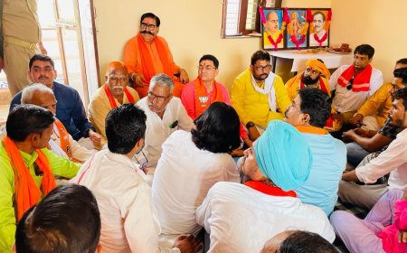 बूथ विजय संकल्प कार्यक्रम आयोजित: भाजपा के टिकट मांग रहे दावेदारों ने लिया कार्यक्रम में भाग