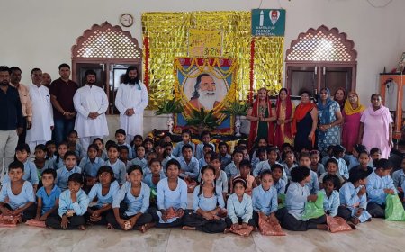 खैरथल में हर्षोल्लास से मनाया गया स्वामी सर्वानंद महाराज का 46 वां बरसी उत्सव