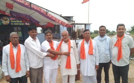 डिग्गी कल्याण जी महाराज की पदयात्रा का हुआ स्वागत:भंडारे का भी हुआ आयोजन श्रद्धालु होने की प्रसादी ग्रहण