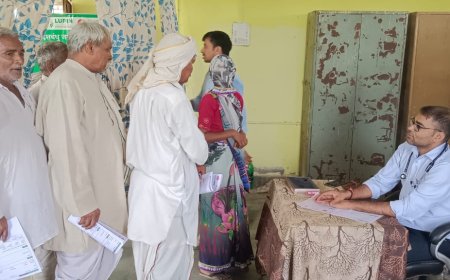 शिविर में गैर संचारी रोगों के ग्रसित 78 मरीजों की जांच