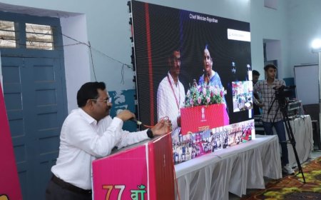 राजस्थान मिशन 2030 अभियान संबोधन कार्यक्रम राउमावि, खैरथल में हुआ आयोजित