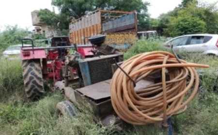 पुलिस ने की अवैध खनन के खिलाफ कार्रवाई: मचा हड़कंप