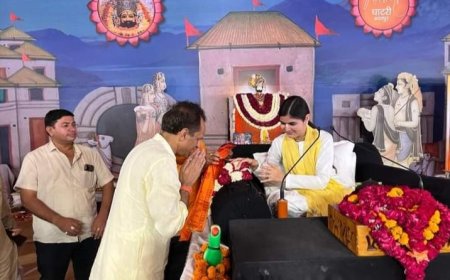 ग्राम घाटरी में चल रही श्रीमद् भागवत कथा के छठवें दिन  महारास, मथुरा गमन, श्री कृष्ण व रुक्मणी विवाह का कराया रसपान