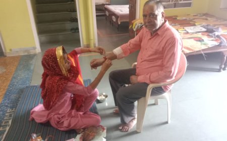 उदयपुरवाटी में हर्षोल्लास से मनाया रक्षाबंधन का त्यौहार:बहनों ने अपने भाई की कलाई पर बांधी राखियां