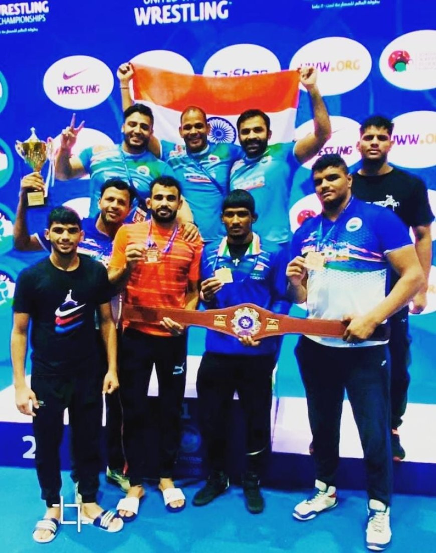 विश्व कुश्ती चैंपियनशिप में  भारतीय पहलवानों को स्वर्णिम सफलता