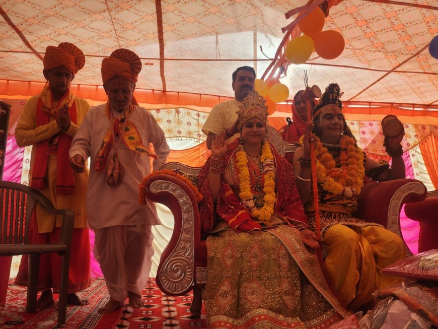 शिव महापुराण कथा महायज्ञ में पार्वती की जल कथा एवं शिव, पार्वती विवाह प्रसंग का वर्णन