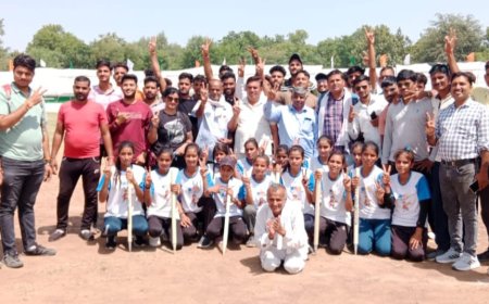 नौगांवा राजीव गांधी ग्रामीण ओलंपिक खेल प्रतियोगिता में जातपुर अलवाड़ा की टीमों ने दिलाई जीत