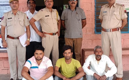 डकैती में 4 साल से फरार चल रहे 15-15 हजार रुपए के तीन इनामी बदमाश गिरफ्तार