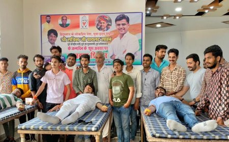 सचिन पायलट के जन्मदिन पर समर्थकों ने किया 112 यूनिट रक्तदान