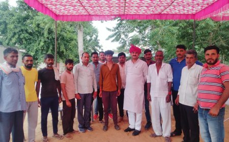 सिंगनोर के केसरिया महाराज के मंदिर परिसर में हुआ सैनी का नागरिक अभिनंदन