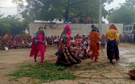 गवरी नृत्य देखने उमड़ा जनसैलाब