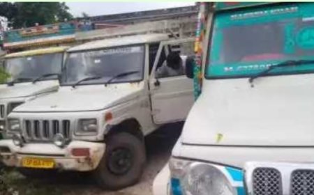 बदमाशो की तलाश में पुलिस की दबिश, दो लावारिस चोरी की पिकअप बरामद