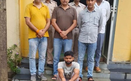 अपहरण कर रंगदारी वसूलने वाला पपला गैंग का कुख्यात बदमाश हथियारो सहित गिरफ्तार