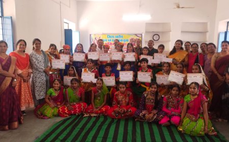 रोल प्ले एवं लोक नृत्य प्रतियोगिता में बापू नगर विद्यालय की धूम