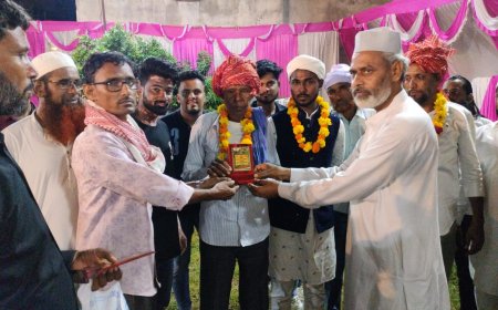 बिना दहेज के हुई शादी, एपीएस टीम ने किया सम्मान