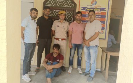 स्पेशल टीम भिवाडी की फरार एवं वान्छित अपराधियों के विरुद्ध धरपकड जारी:10हजार का इनामी वांछित अपराधी गिरफ्तार