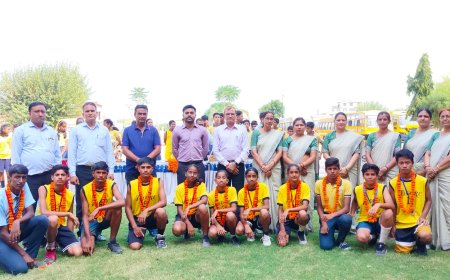 जिला स्तरीय बास्केटबाल में टैगोर गुढ़ा रहा सिरमौर