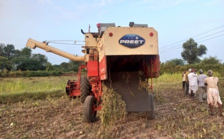 हार्वस्टर में विधुत करंट लगने से व्यक्ति की मौत