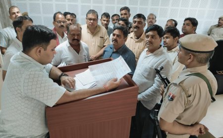 स्वर्ण आभूषण चोरी की घटना को लेकर एसपी से मिला प्रतिनिधि मंडल