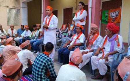 उदयपुरवाटी भाजपा परिवर्तन संकल्प यात्रा की पूर्व तैयारी को लेकर हुई बैठक