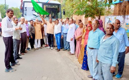 प्रदेश स्तरीय शांति सम्मेंलन में भाग लेने के लिए पाली जिले के गांधीवादी कार्यकर्ताओं के दल जोधपुर के लिए रवाना