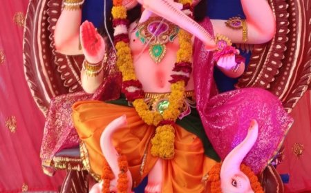 गणपति बप्पा के मोरिया के जयकारों से गुज उठा हीरवा पांडाल