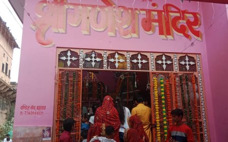 उदयपुरवाटी में हर्षोल्लास से मनाया गणेश चतुर्थी का पर्व:  गणेश मंदिर में दिन भर रही भक्तों की भीड़