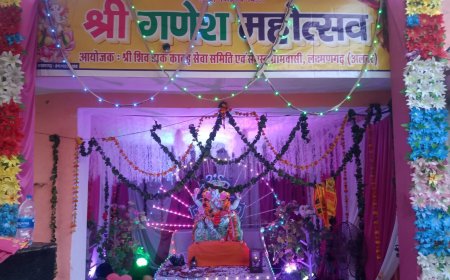 लक्ष्मणगढ़ में धूमधाम से निकली गणेश महाराज की शोभायात्राए