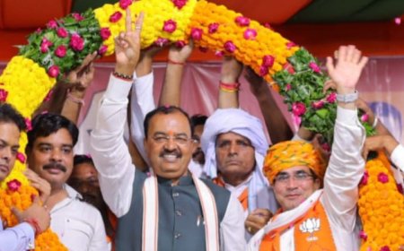 राजगढ़ लक्ष्मणगढ़ विधानसभा क्षेत्र के रैणी उपखंड क्षेत्र में भाजपा नेता बन्नाराम मीणा ने पिनान में किया परिवर्तन यात्रा का भव्य स्वागत