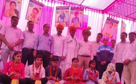 किलपुरखेड़ा की सरकारी सीनियर स्कूल में भामाशाह एवं प्रतिभा सम्मान समारोह का हुआ आयोजन