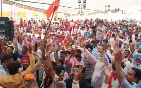 भाजपा की परिवर्तन संकल्प यात्रा पहुंचे रामगढ़: सैकड़ों समर्थकों ने किया स्वागत